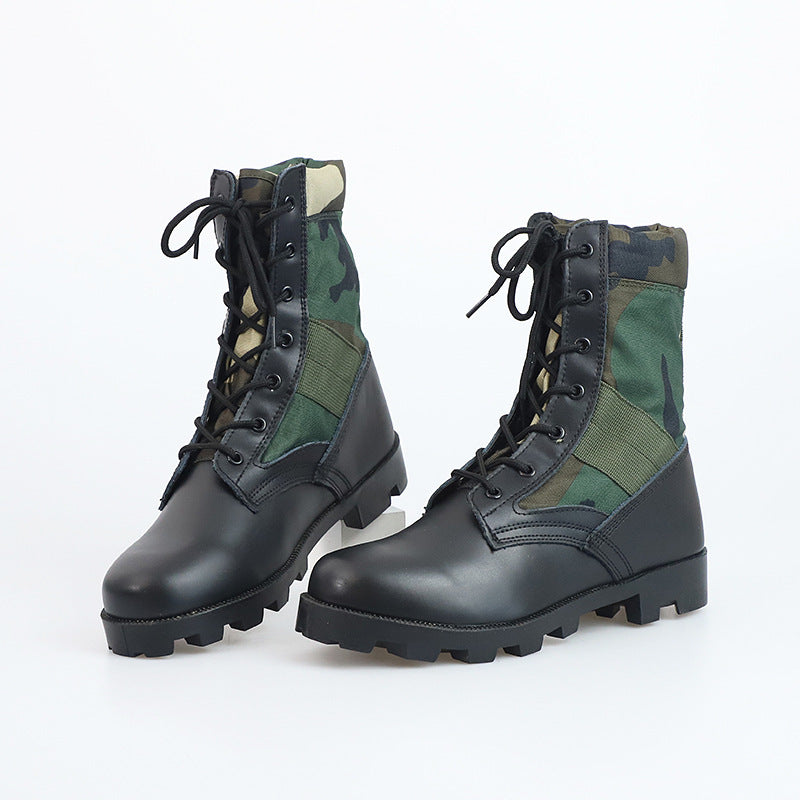 Bottes de randonnée désert en camouflage antidérapantes premium pour hommes