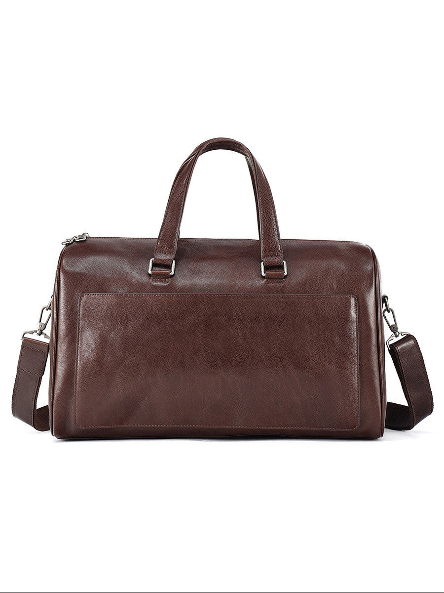 Bolsa de Viaje Portátil Retro de Cuero para Hombres