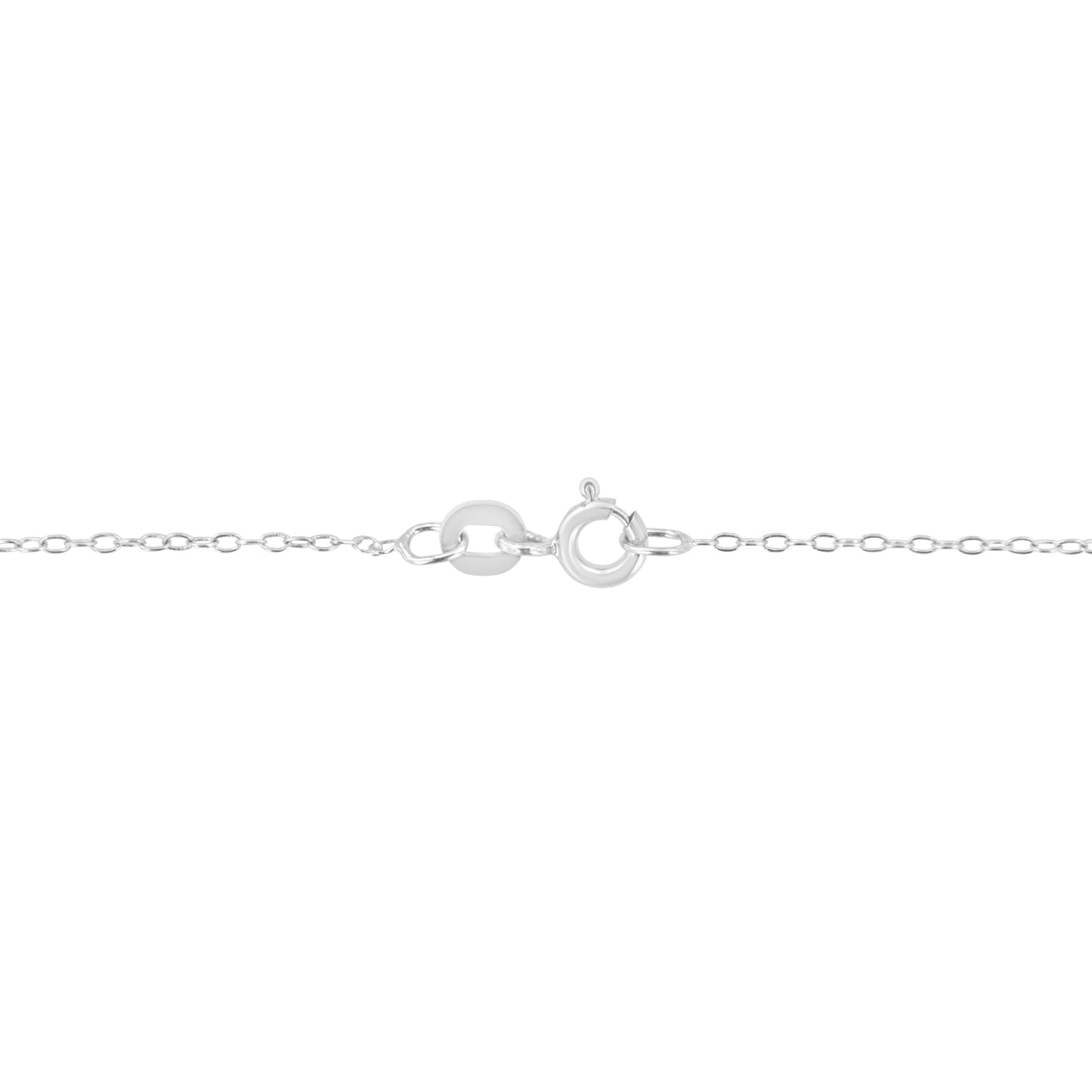 Collier Pendentif Cœur Ouvert Halo en Argent Sterling .925 avec Diamants