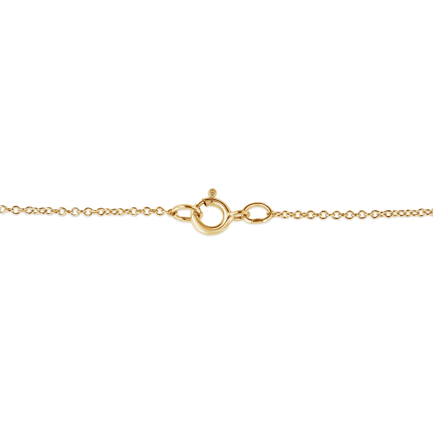 Collar con colgante de cruz de diamantes champán de plata esterlina bañado en oro de 10K - 18"