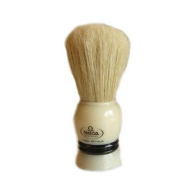 Omega Pure Bristle Shaving Brush with Plastic Handle