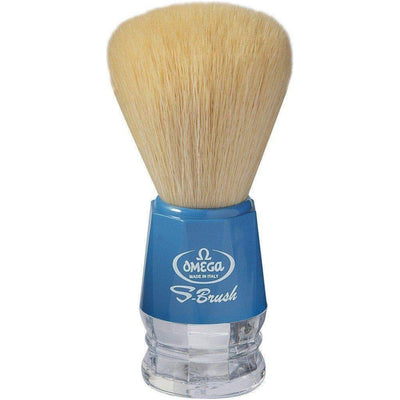 Omega S-Brush Synthetic Fibre Shaving Brush - Blue