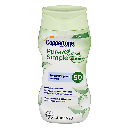 Loción Solar Coppertone, Hipoalergénica y Suave, Amplio Espectro SPF 50