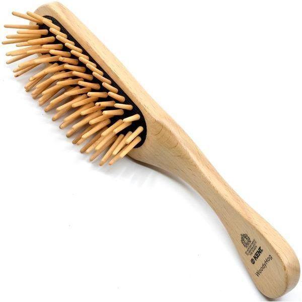Brosse à cheveux Kent Woody Hog - Brosse en hêtre premium