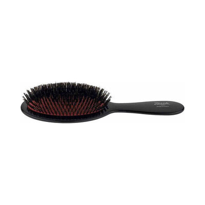 Janeke Large Black Hair Brush - Elegant Detangling Tool