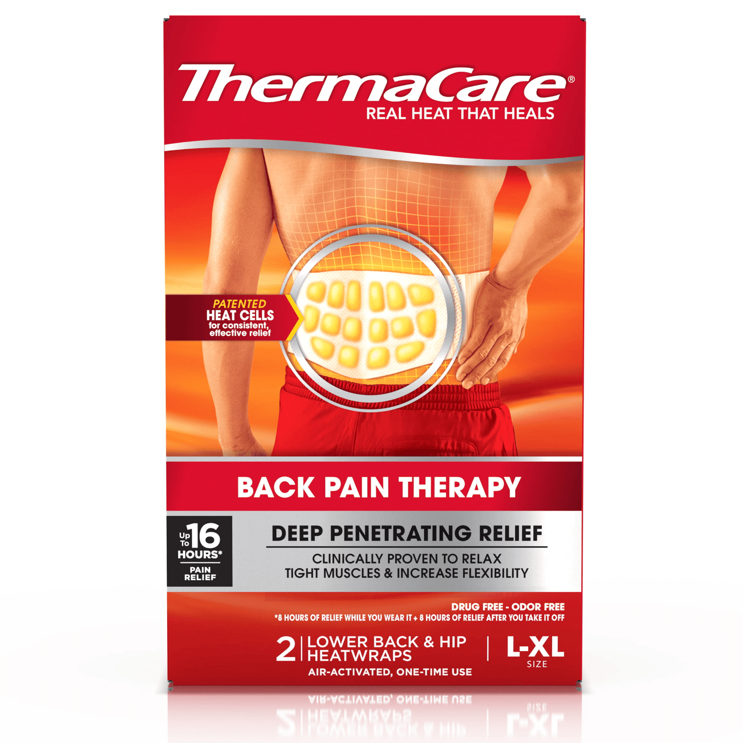 ThermaCare Heatwraps pour le bas du dos et la hanche - Taille L/XL