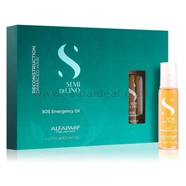Huile d'urgence SOS Reconstruction Semi Di Lino Alfaparf 0,44 oz