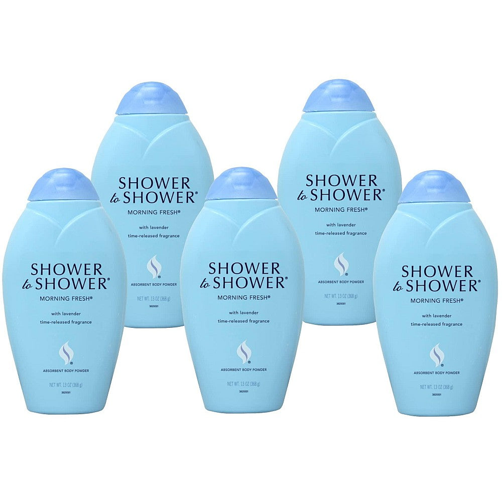 Polvo Corporal Shower To Shower, Absorbente, Fresco por la Mañana 13 Oz