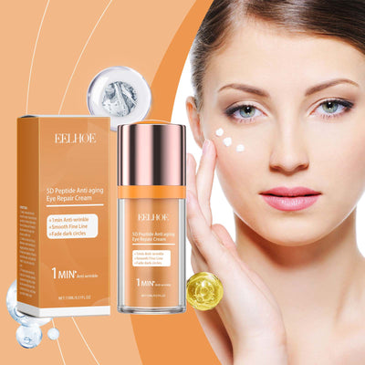 5d Peptide Eye Repair Cream Moisturizing And Smoothing Fine Lines Around Eyes And Firming Repair Eye Cream - Korvel