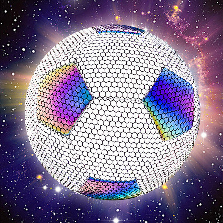 Premium PU Reflective Soccer Ball - Size 5