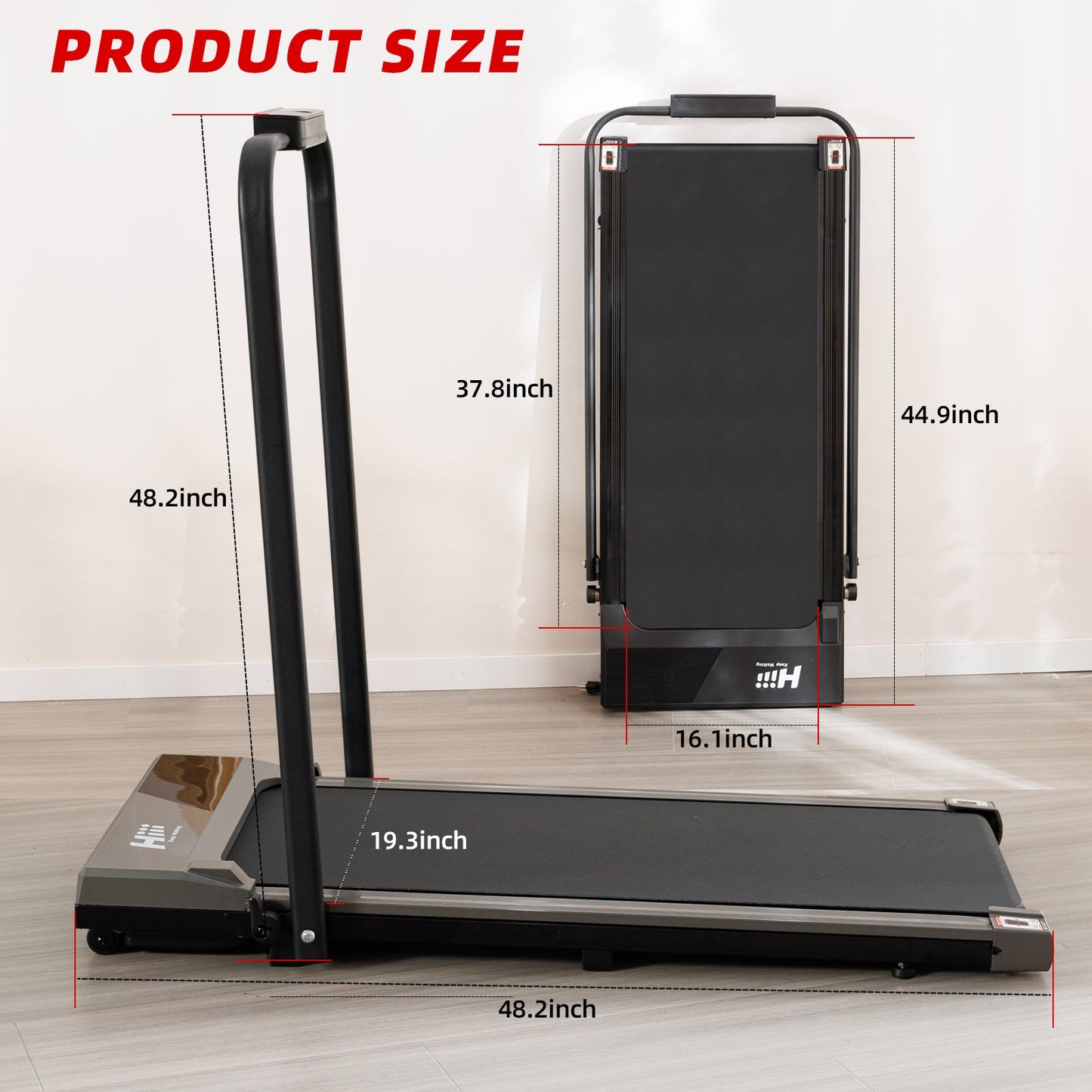 Flat Walker Gray Treadmill