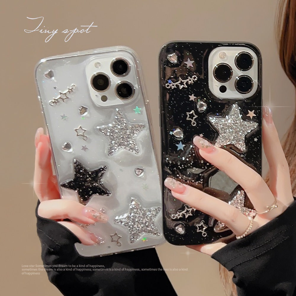 Coque iPhone 3D Étoile Cool Sucrée pour Appareils Apple