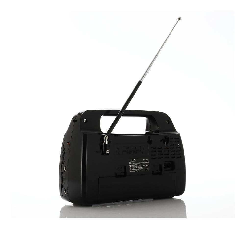 Radio portable Supersonic 9 bandes avec lampe torche intégrée
