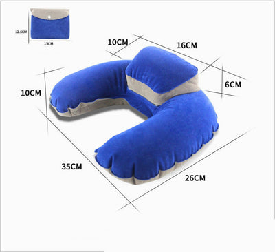 Inflatable Two-in-One Travel Pillow Set