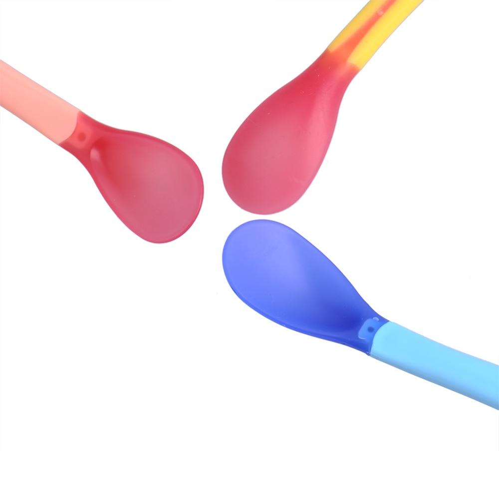 Ensemble de 3 cuillères en silicone pour bébé