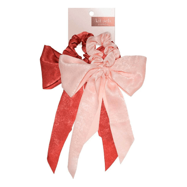 KitSch Scarf Scrunchies - Mélange de Rose/Mauve
