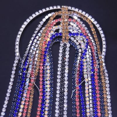 Rhinestone Long Tassel Headpiece - Premium Hair Accessory