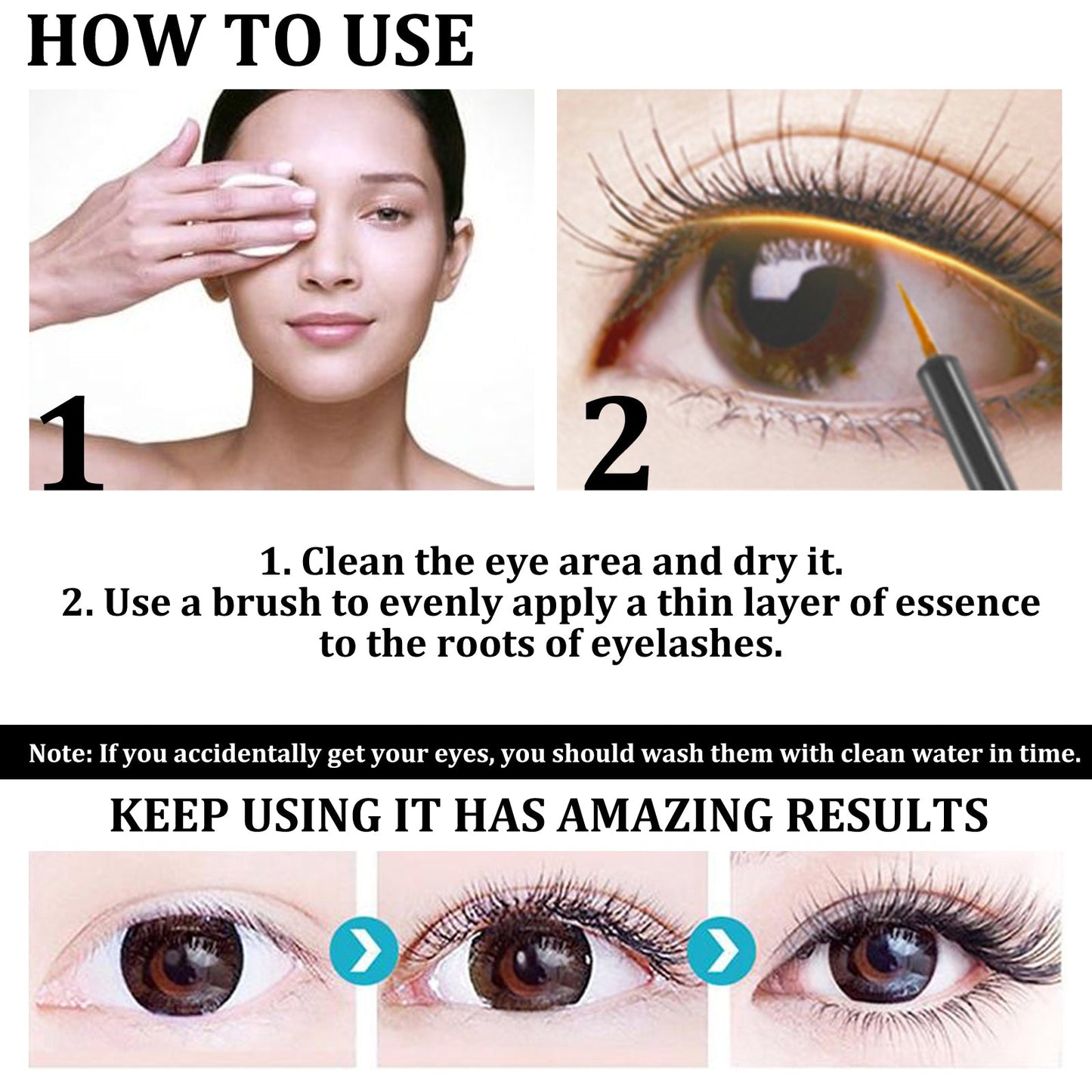 Eyelash Boost Serum, Lashes Black Long Mild Natural Thick Curl Curl Lasting Not Faint Dyed Eyelash Liquid - Korvel