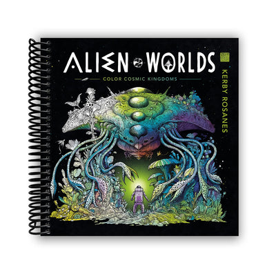 Cosmic Coloring Adventures: Explore Alien Realms (Spiral Bound) - Korvel