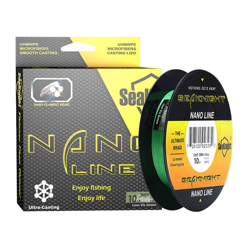 SeaKnight NANO 100M 300M 4 Strands Braided Fishing Lines Multifilament PE Fishing Line 4LB 6LB 8LB 10LB Diameter 0.07-0.12mm - Korvel