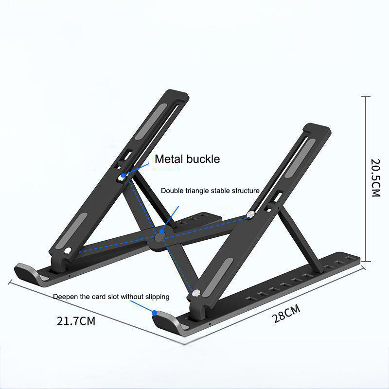 Laptop stand N3 folding lifting and cooling base, desktop tablet portable stand - Korvel