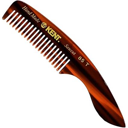 Kent Peine de Bolsillo Hecho a Mano de 4.75" para el Cuidado de la Barba y el Bigote