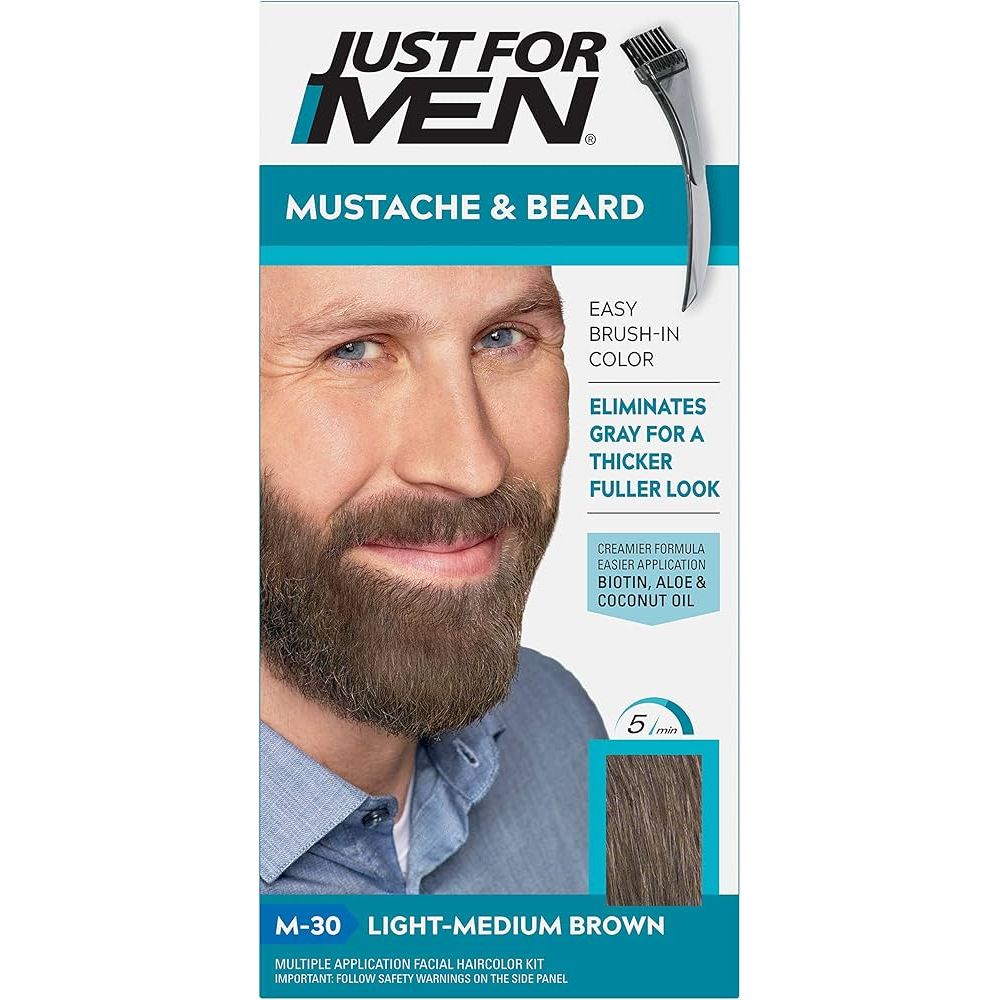 Just For Men Gel Colorant à Brosser M-30 Brun Clair Moyen