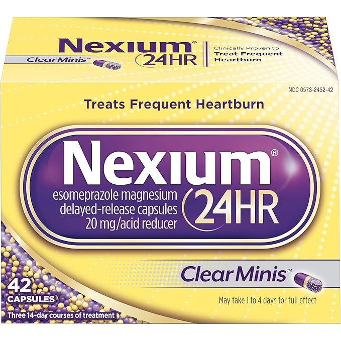Nexium 24HR ClearMinis 20mg Cápsulas de Liberación Retardada - 42 Conteo