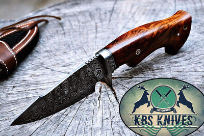 Artisan Crafted Damascus Steel Hunting Knife - Korvel