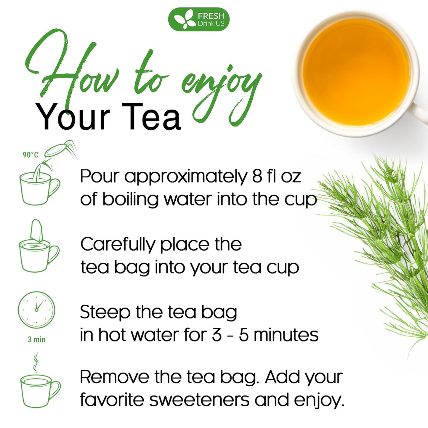 Premium Horsetail Leaf Tea Bags - 100% Natural & Pure