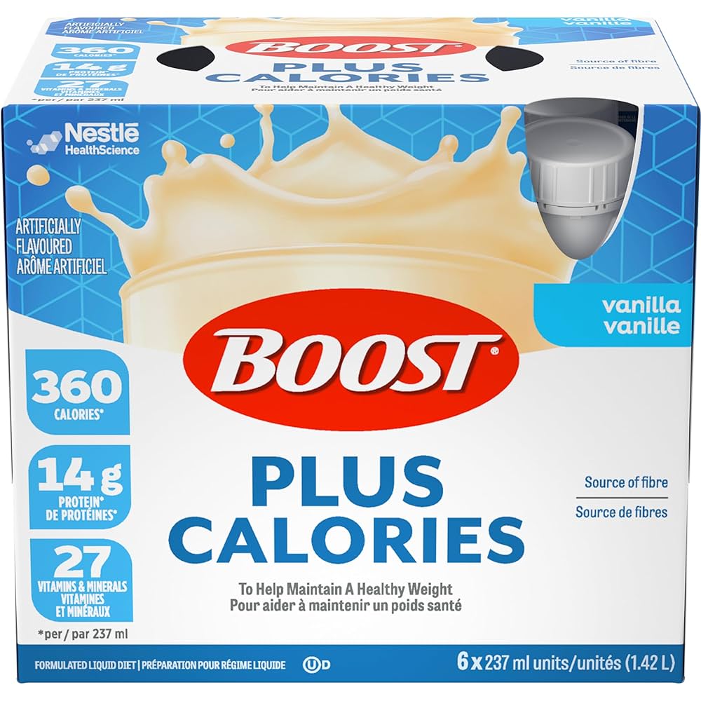 BOOST PLUS Boisson Nutritionnelle Vanille - Pack de 24