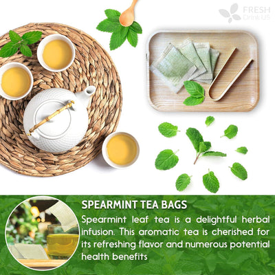 Premium Spearmint Tea Bags - 100% Natural & Pure