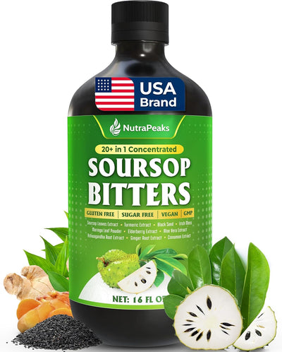 Premium Soursop Bitters – Herbal Infusion with Turmeric & Moringa