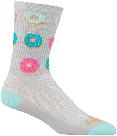 Chaussettes SockGuy Crew Glazed - 5" Gris Grand/X-Large