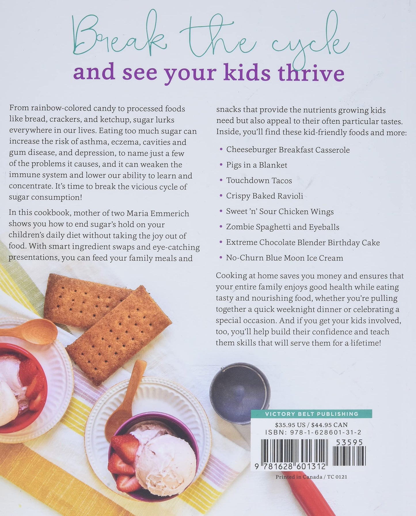Sugar-Free Kids: 150+ Delicious Recipes for Healthy Family Meals (Spiral Bound) - Korvel