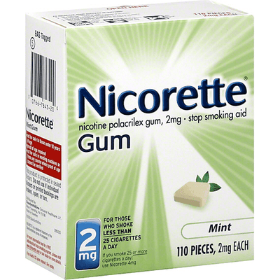 Nicorette Stop Smoking Aid, 2 Mg, Mint Gum