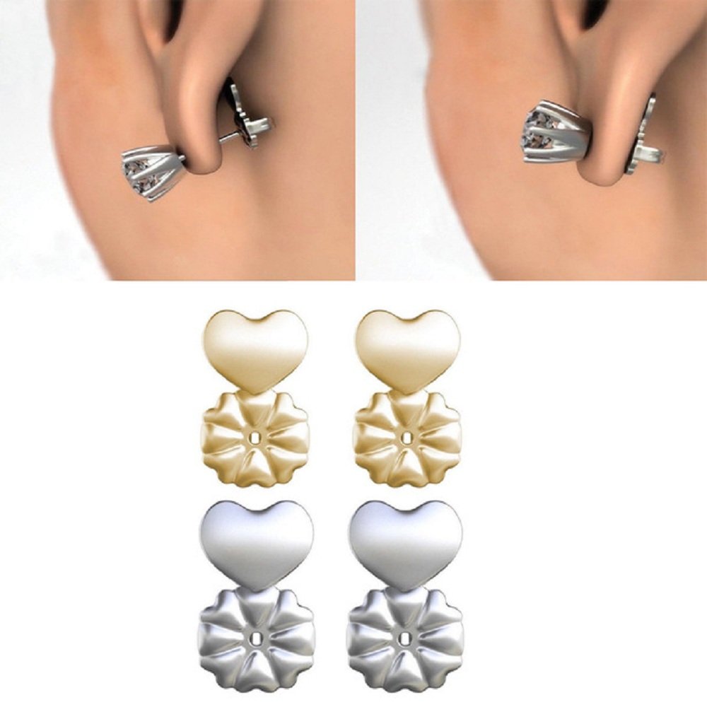 Supports de boucles d'oreilles ajustables en argent sterling 925 pour boucles d'oreilles lourdes