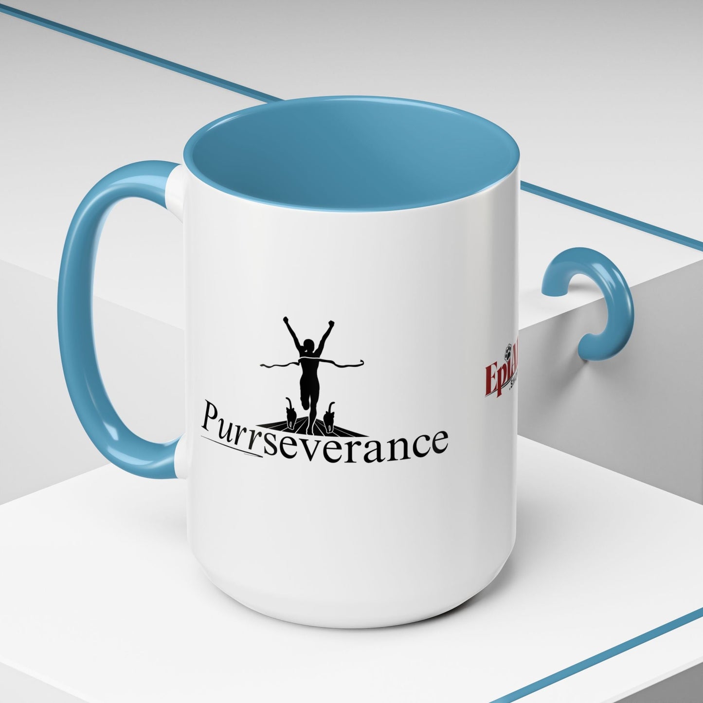 Purrseverance Accent Coffee Mug - Stylish & Functional