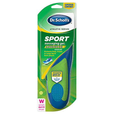 Semelles de sport Dr. Scholl's Athletic Series pour femmes, taille 5.5-9