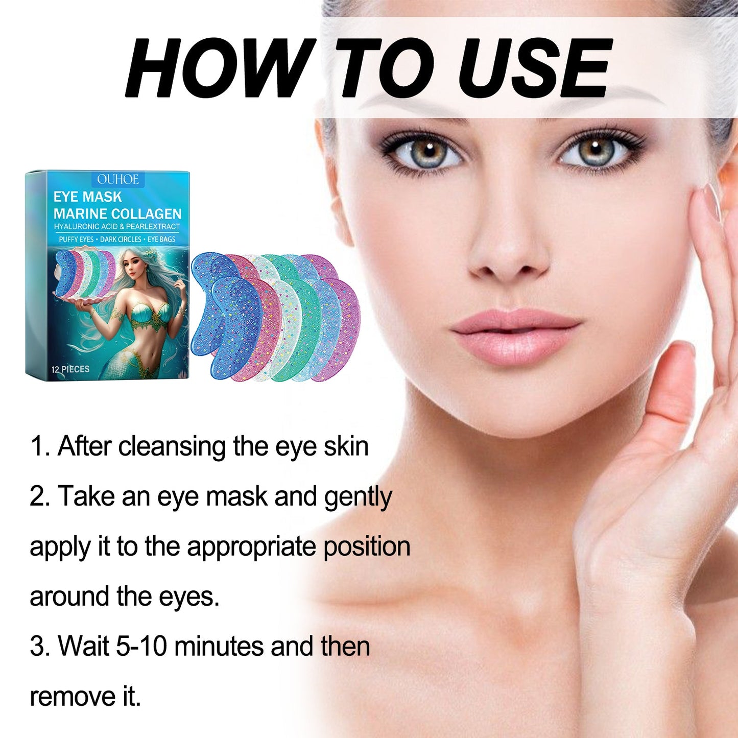 Marine Collagen Eye Mask for Hydration and Firmness
