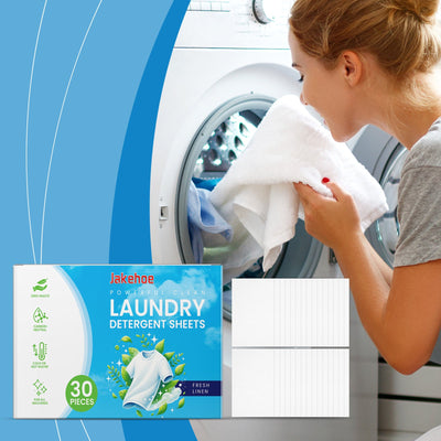 Laundry Detergent Sheet Gentle Cleaning And Decontamination Handy Household Laundry Bubble Paper - Korvel