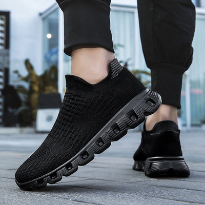 Slip-On Plus Size Women's Flying Woven Sneakers