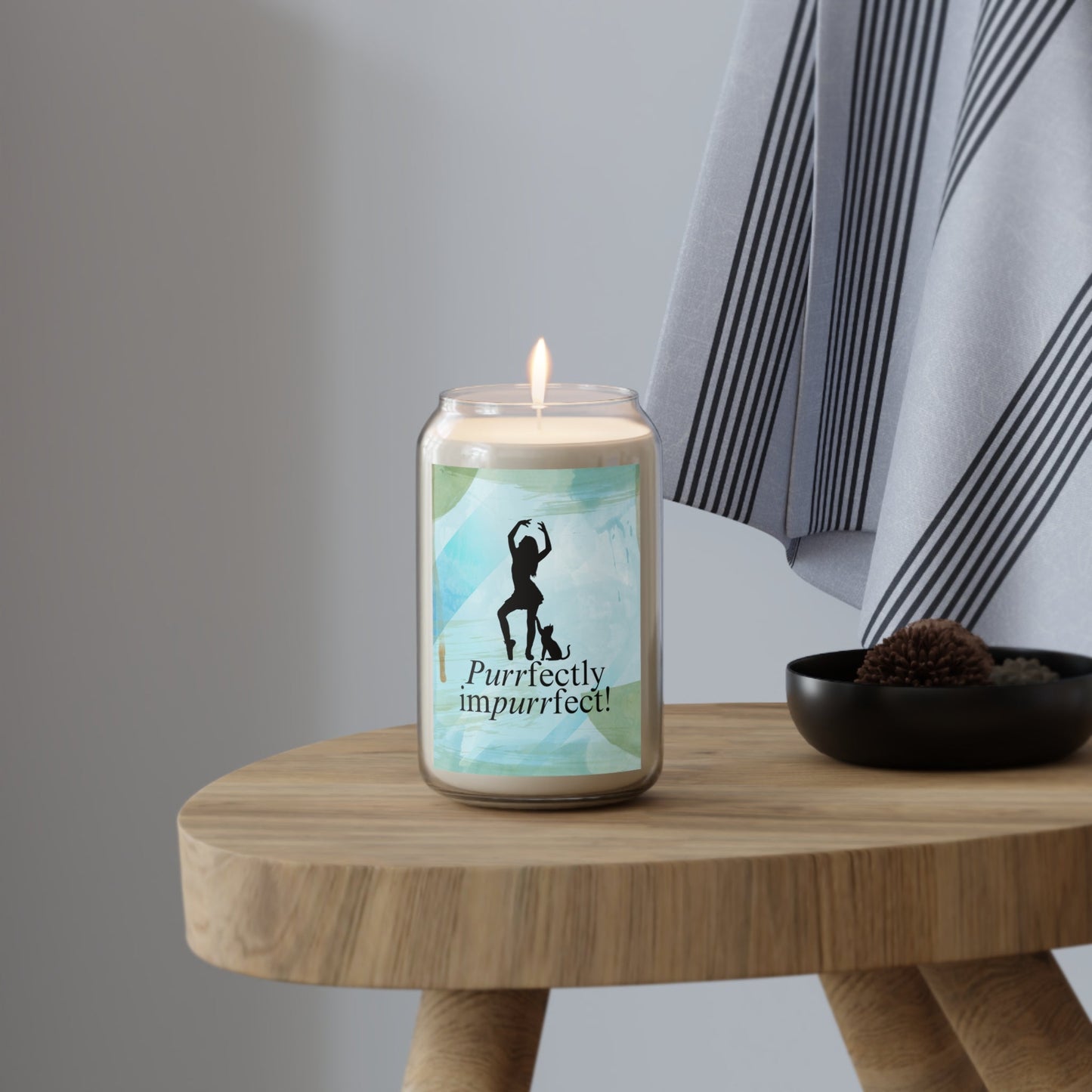 Purrfectly Impurrfect Scented Candle - 13.75oz