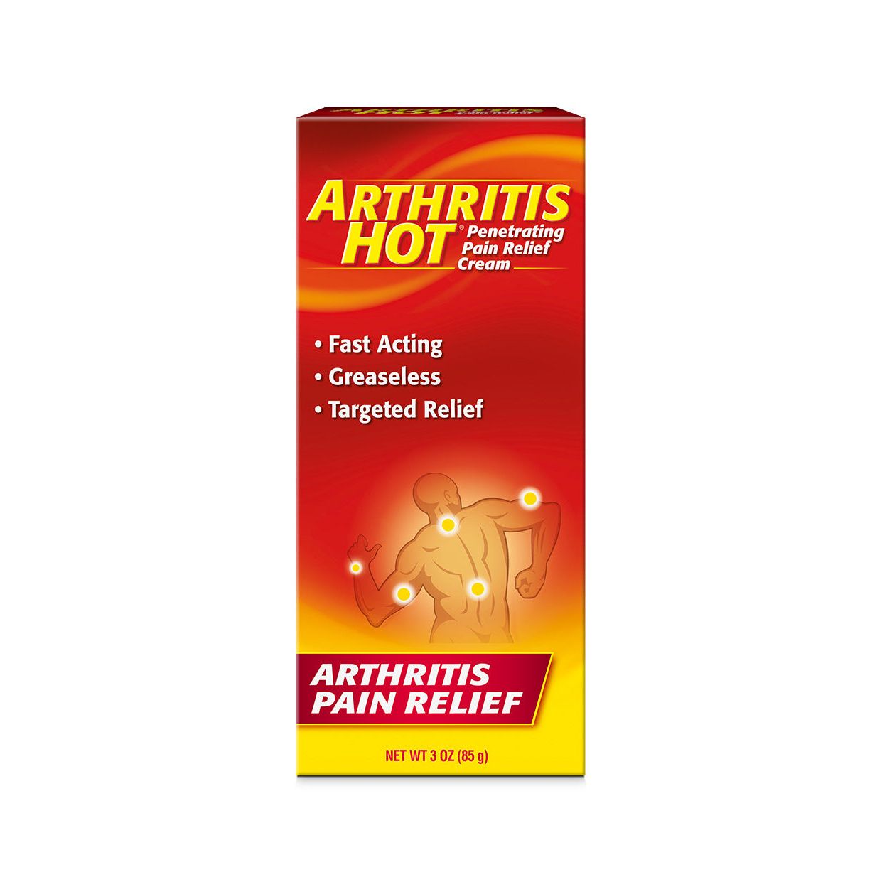 Crème de soulagement de la douleur chaude pour l'arthrite - 3 oz