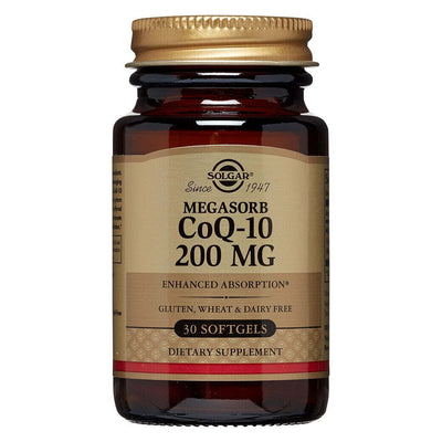 Solgar Megasorb CoQ-10 Softgels, 200 Mg - 30 Count