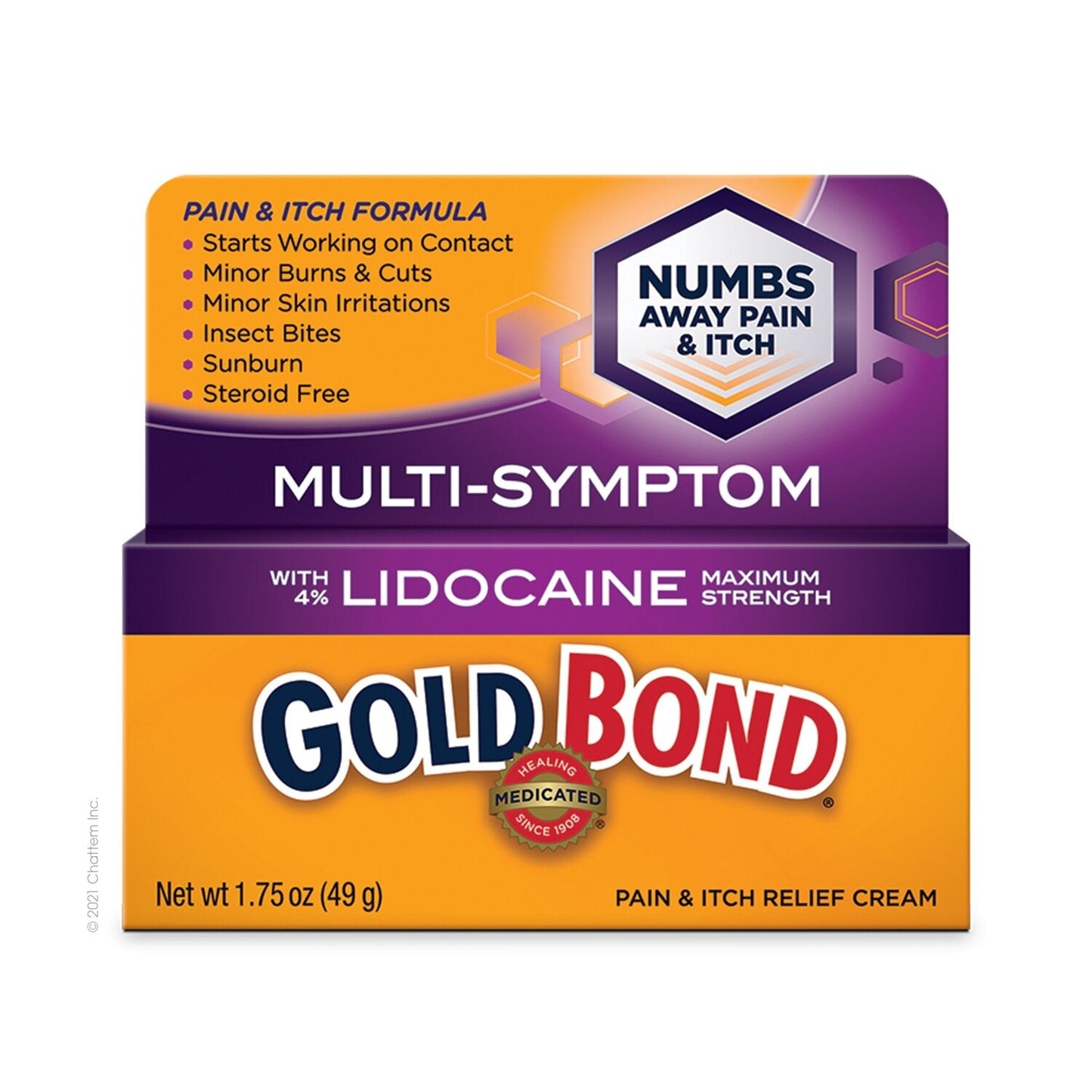 Crème de soulagement de la douleur et des démangeaisons Gold Bond avec lidocaïne - 1,75 oz