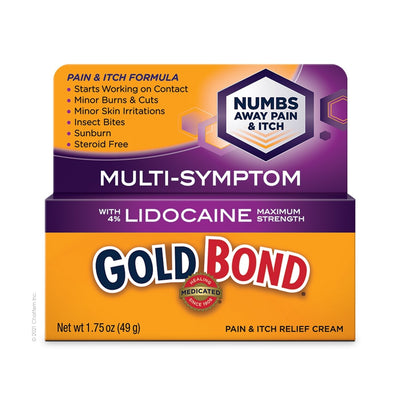 Gold Bond Pain and Itch Relief Cream with Lidocaine - 1.75 oz