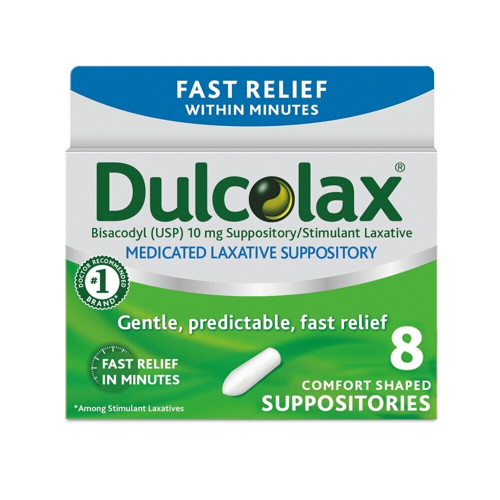 Supositorios Laxantes Dulcolax - 8 Contenido