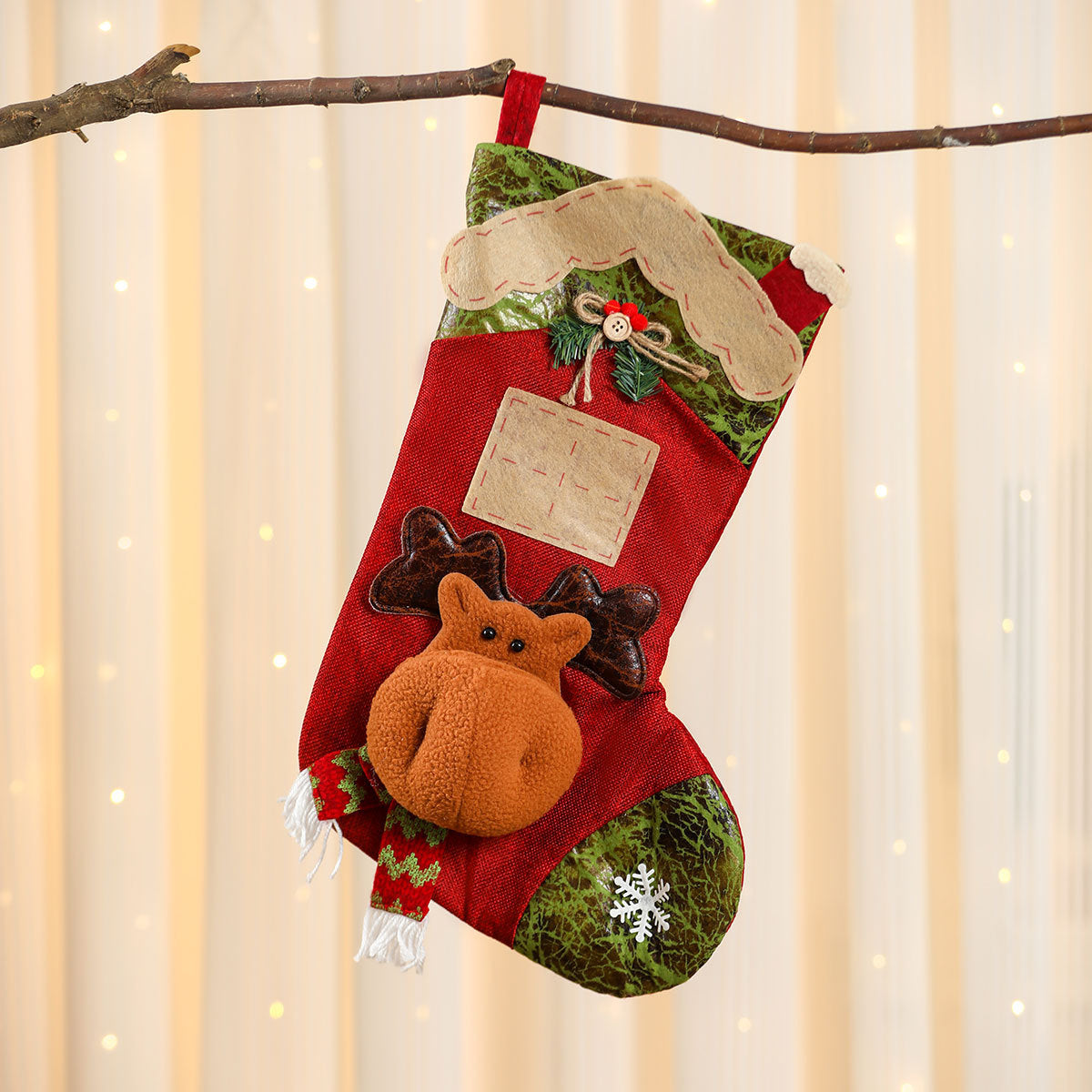 3D Cartoon Christmas Stockings - Festive Holiday Decor