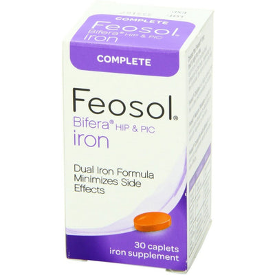 Feosol Complete Iron Supplement Caplets - 30 Count